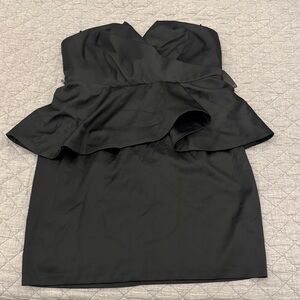 Eloquii Black Strapless Dress